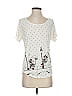 Disney Parks Polka Dots Ivory Short Sleeve T-Shirt Size S - photo 1