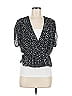 ALLSAINTS Black Short Sleeve Blouse Size 8 - photo 1
