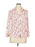 Velvet Heart 100% Rayon Hearts Red 3/4 Sleeve Blouse Size XL - photo 1