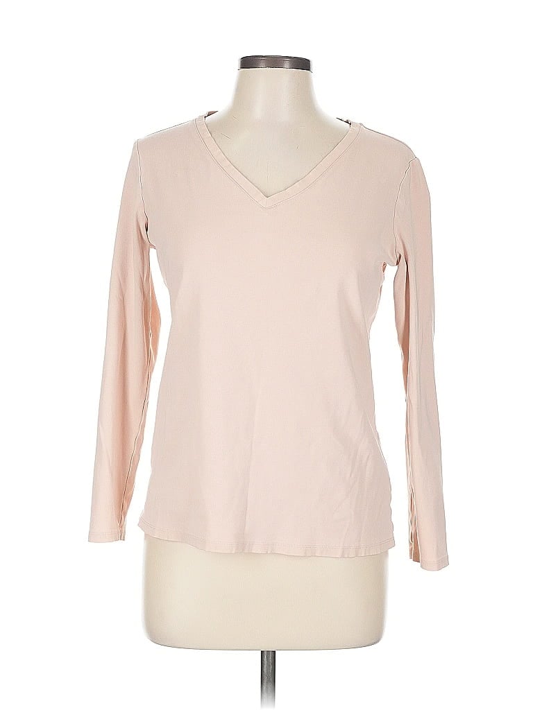 Pre-owned Uniqlo Long Sleeve T-shirt In Brown