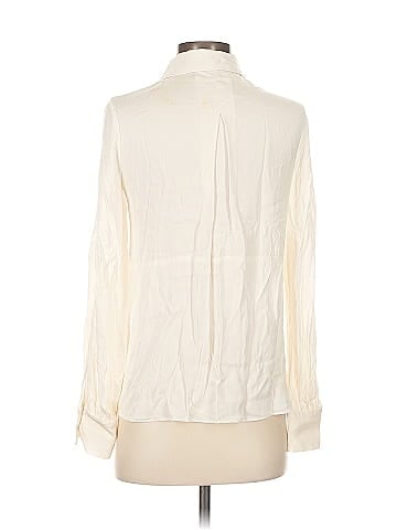 Milly Long Sleeve Silk Top (view 2)