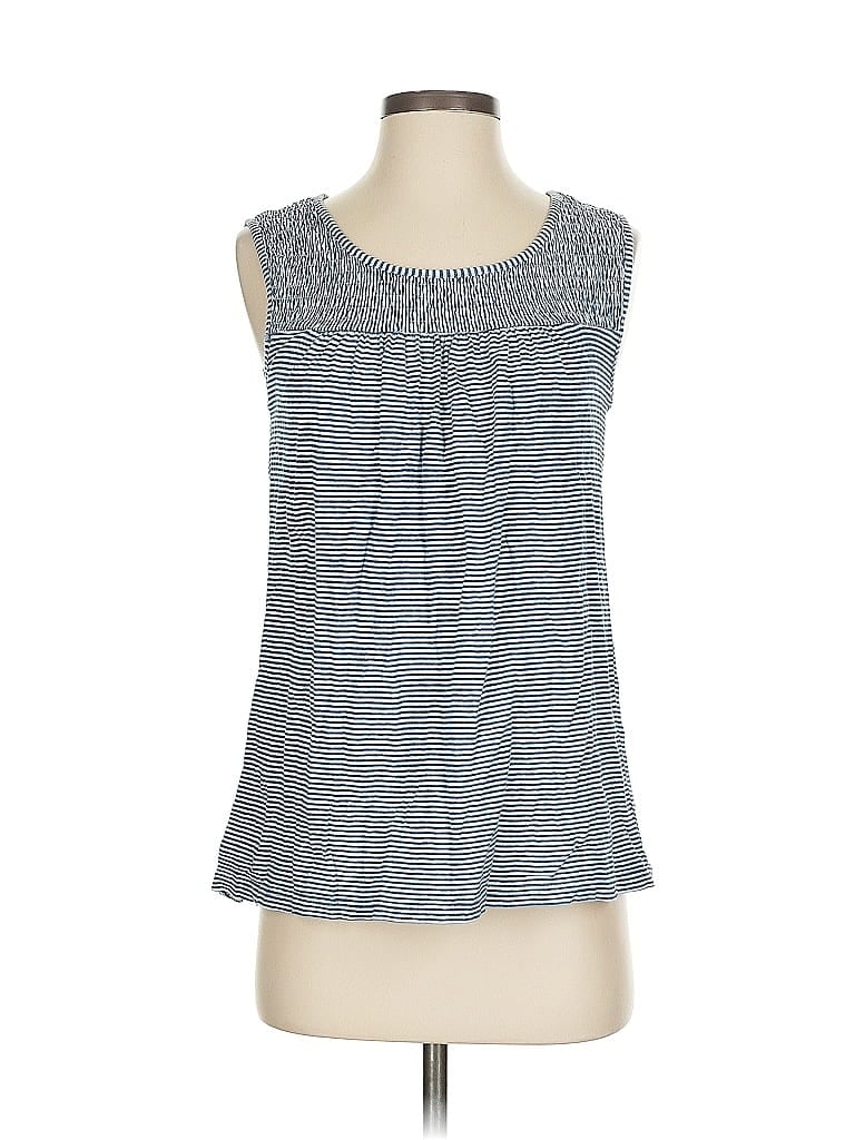 Pre-owned Jane And Delancey Sleeveless Blouse In Blue