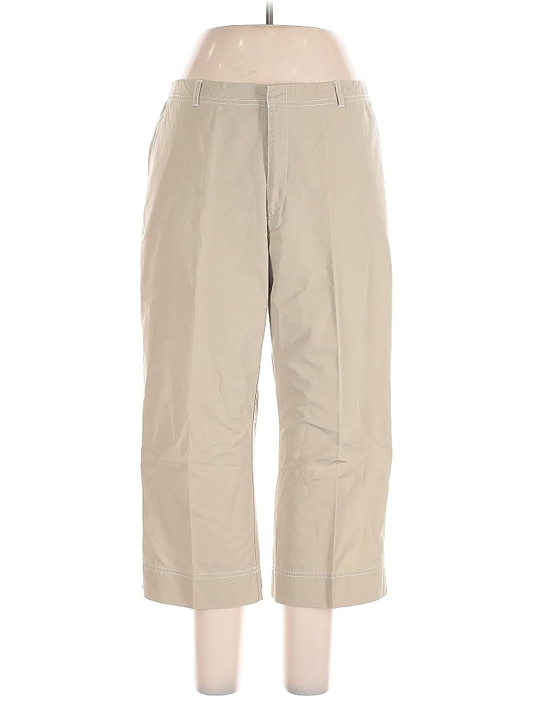 Pre-owned Lands' End Khaki Pant In Brown