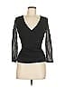 Classiques Entier 100% Nylon Black 3/4 Sleeve Top Size M - photo 1