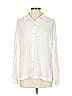 Chico's Design Ivory Long Sleeve Button-Down Shirt Size Lg (2) - photo 1