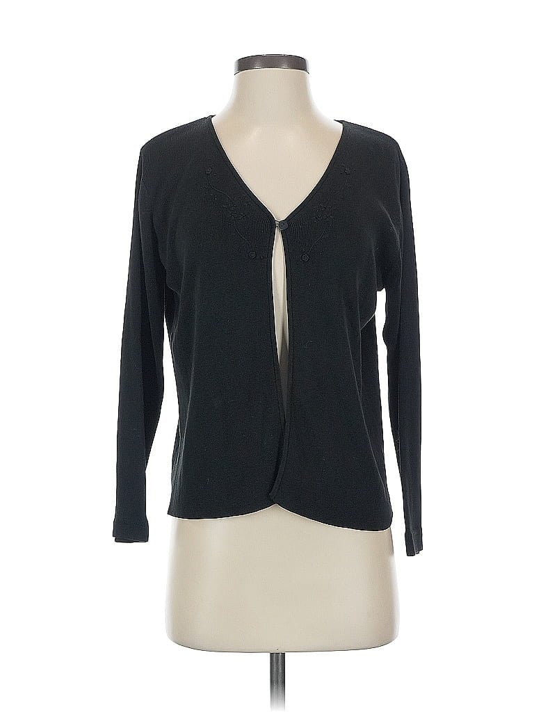 Pre-owned Unbranded Cardigan Sweater In Black