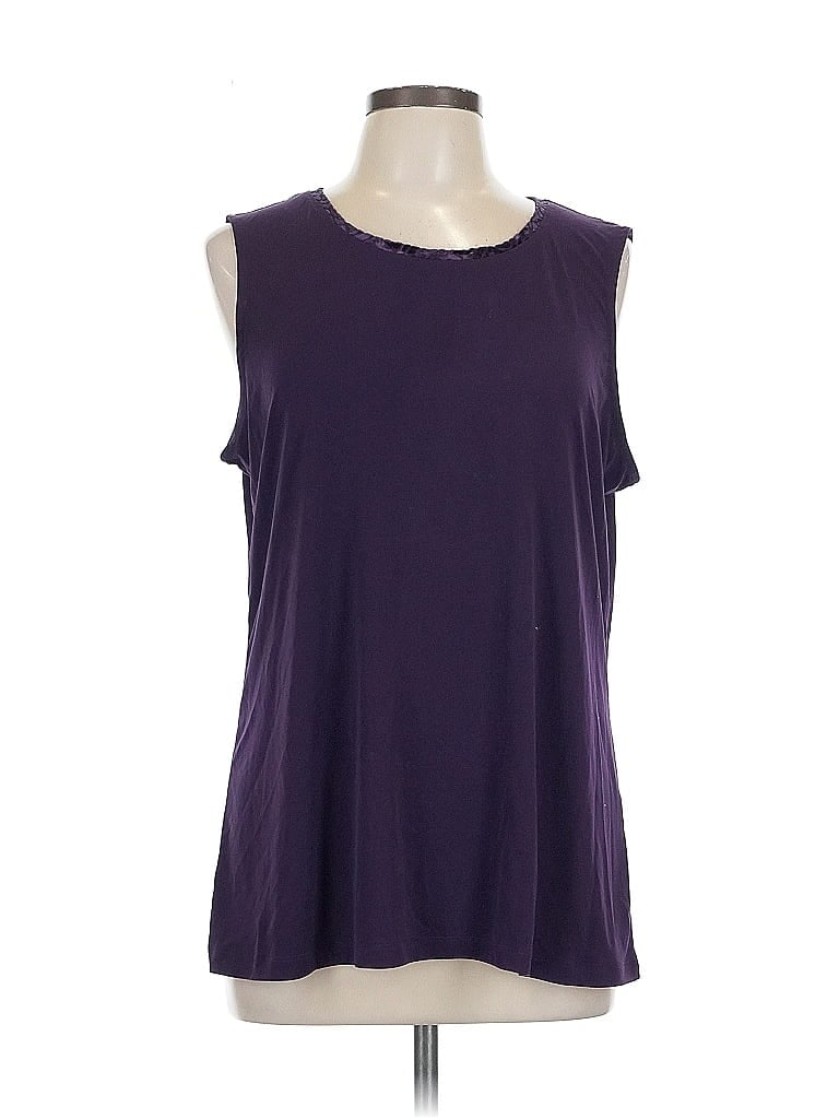 Christopher & Banks Purple Sleeveless Top Size L - photo 1