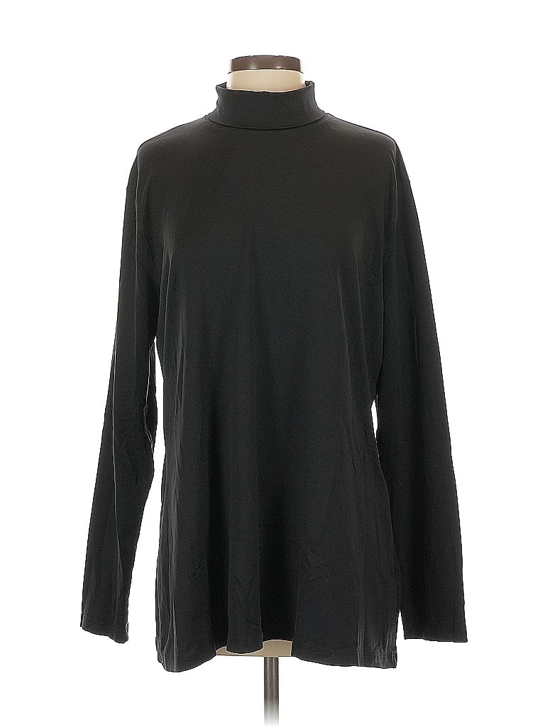 A'NUE LIGNE Pre-owned Long Sleeve Turtleneck In Black