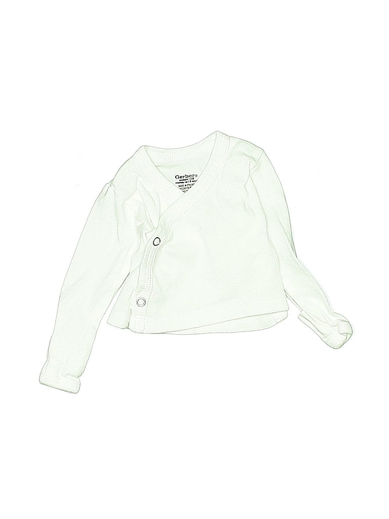 Click to view more detailed imagery on our partner's website Pre-owned Gerber Babies' Long Sleeve Henley Shirt In Green