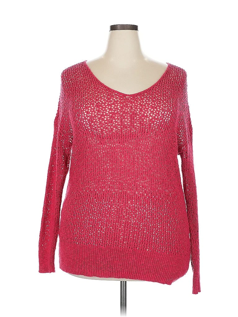 Pre-owned Torrid Pullover Sweater In Pink