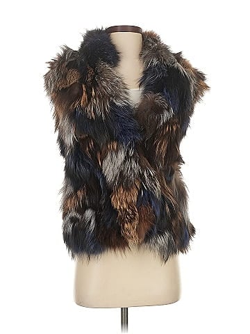 Vince. Faux Fur Vest (view 1)