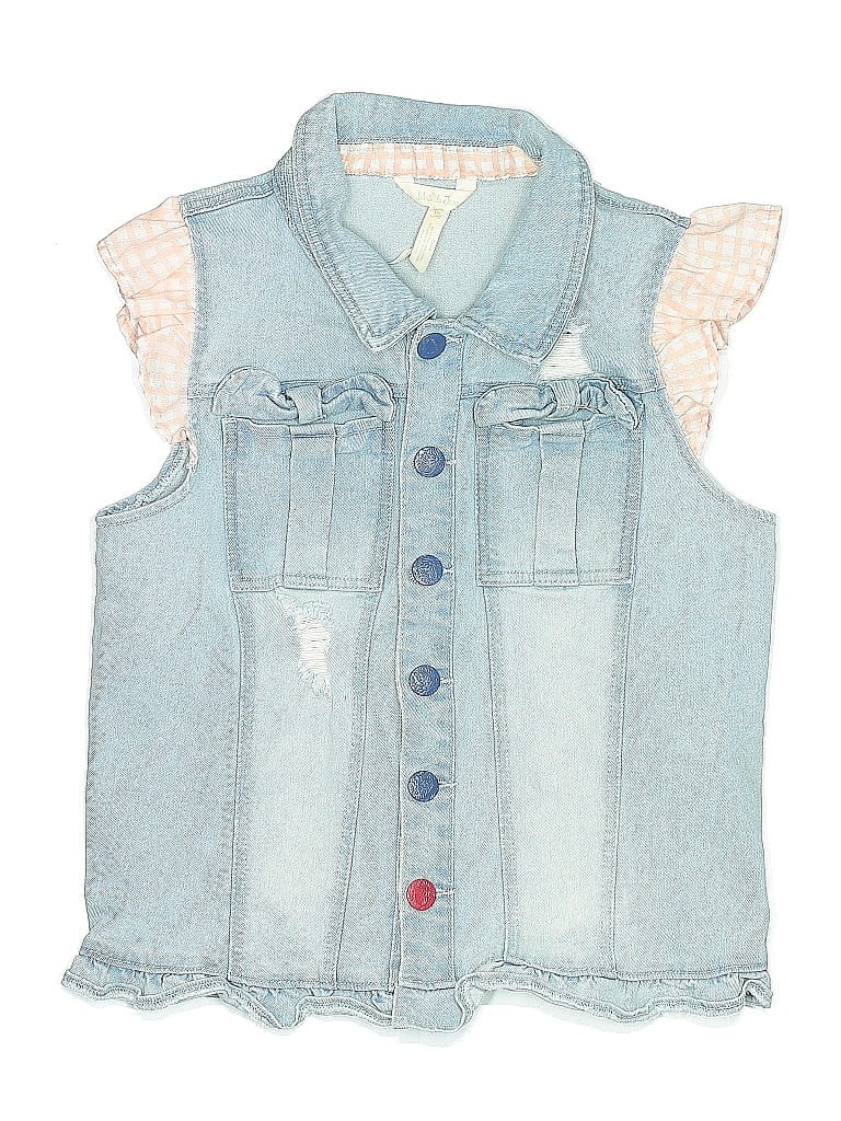 Matilda Jane Blue Denim Vest Size 16 - photo 1