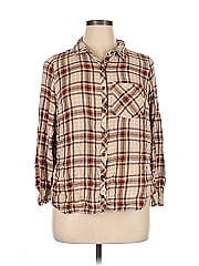 Terra & Sky 3/4 Sleeve Button Down Shirt