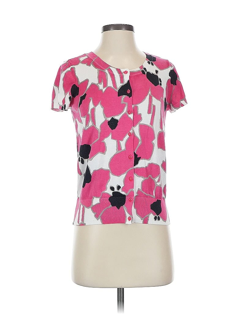 Pre-owned Ann Taylor Factory Short Sleeve T-shirt In Pink