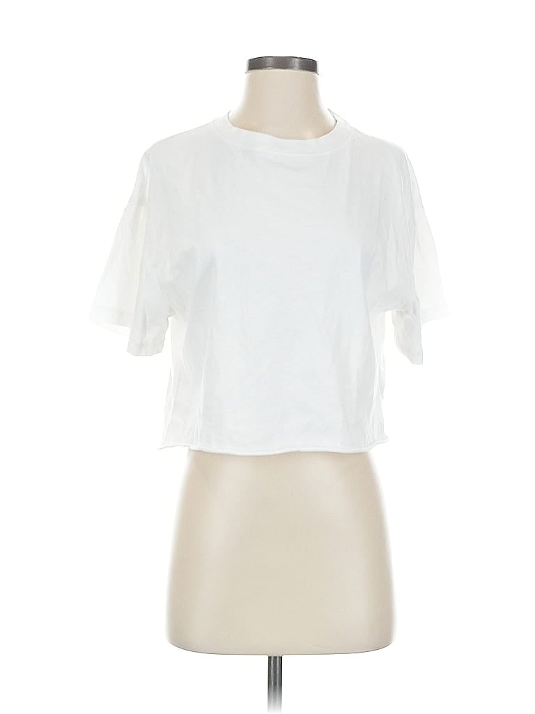 Pre-owned Wild Fable Short Sleeve T-shirt In White