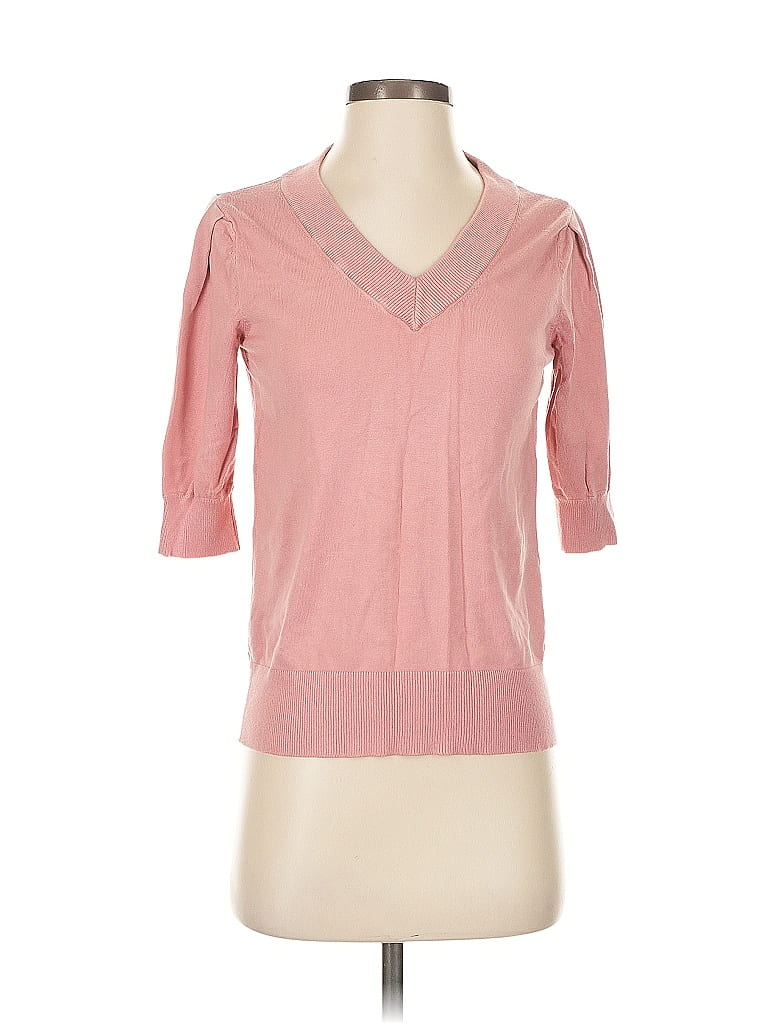 Pre-owned Dkny Pullover Sweater In Pink