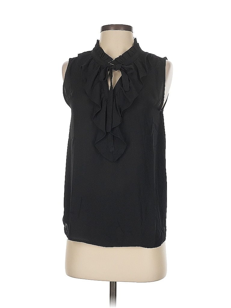 Pre-owned Ann Taylor Loft Sleeveless T-shirt In Black