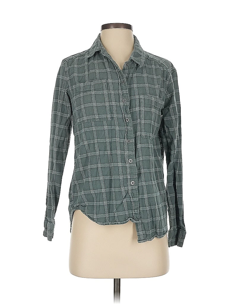 Click to view more detailed imagery on our partner's website Pre-owned Pacsun Long Sleeve Button Down Shirt In Green