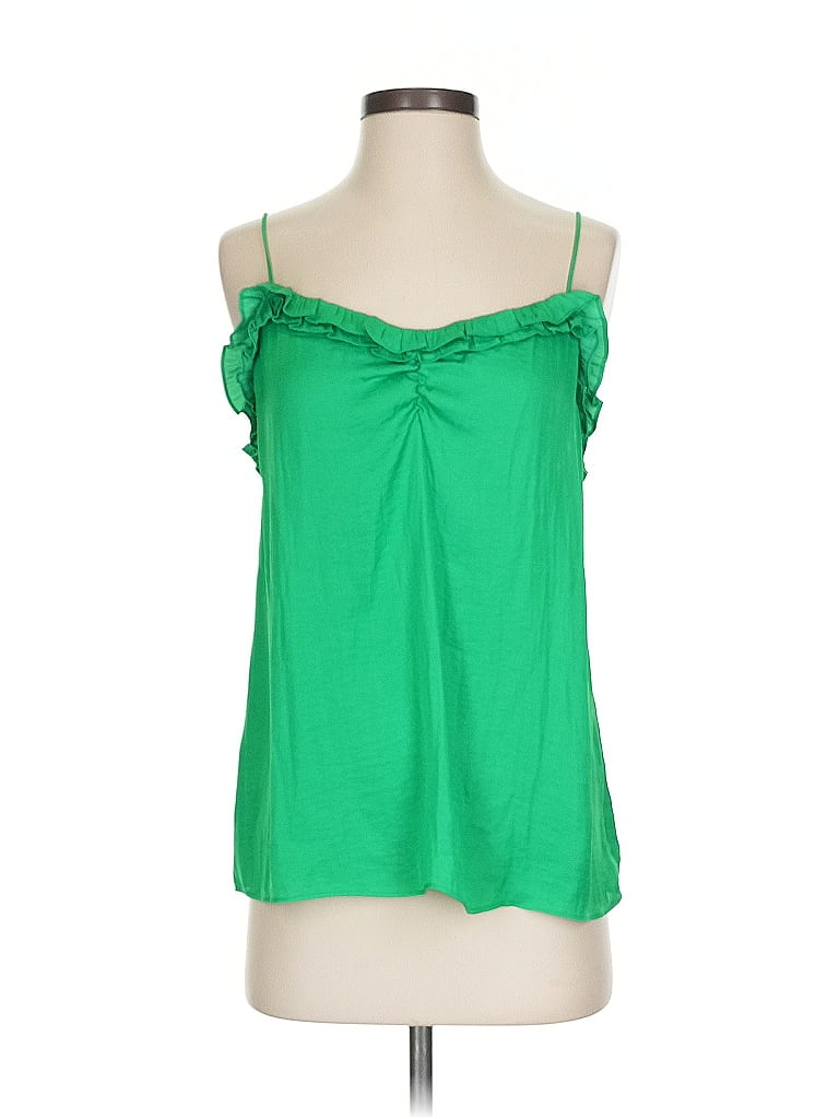 Naked Zebra Sleeveless Blouse In Green