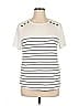 Pink Clover Ivory Short Sleeve T-Shirt Size XL - photo 1