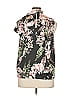 RACHEL Rachel Roy 100% Polyester Floral Black Sleeveless Blouse Size XL - photo 2