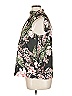 RACHEL Rachel Roy 100% Polyester Floral Black Sleeveless Blouse Size XL - photo 4