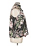 RACHEL Rachel Roy 100% Polyester Floral Black Sleeveless Blouse Size XL - photo 3