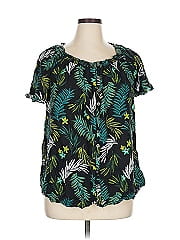 Terra & Sky Short Sleeve Blouse
