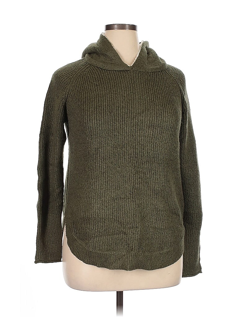 Pre-owned Lety & Me Turtleneck Sweater In Green
