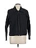 Bill Blass 100% Cotton Black Jacket Size L (petite) - photo 1