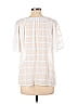 Counterparts 100% Polyester White Short Sleeve Blouse Size L - photo 3