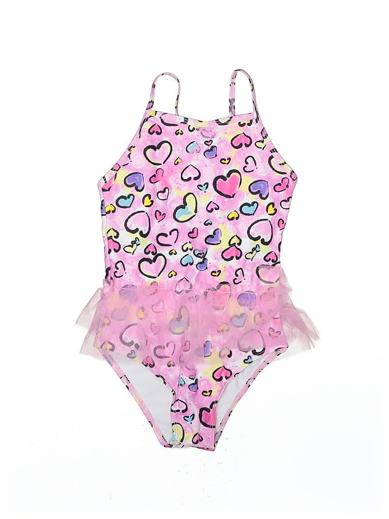 Pre-owned Unbranded Kids' One Piece Swimsuit In Pink