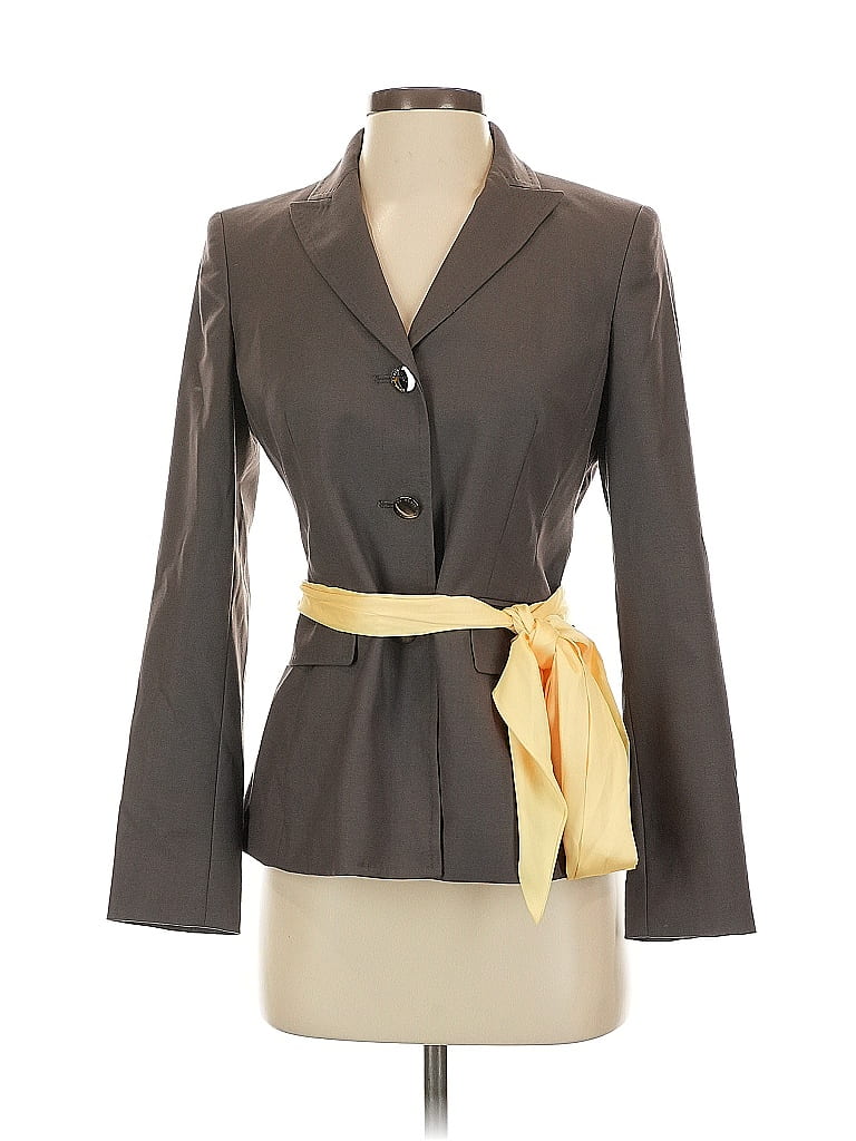 Pre-owned Anne Klein Blazer Jacket In Gray