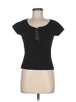 August Silk Short Sleeve Henley