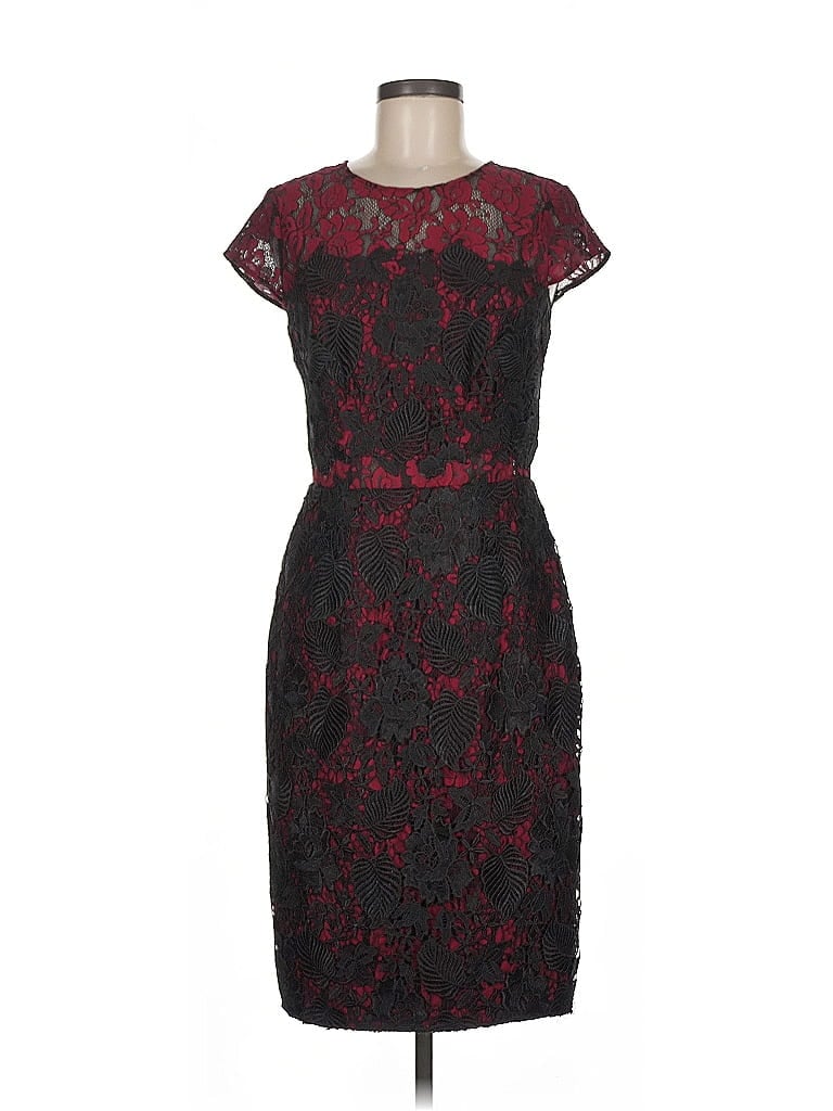 ML Monique Lhuillier Tweed Black Cocktail Dress Size 6 - photo 1