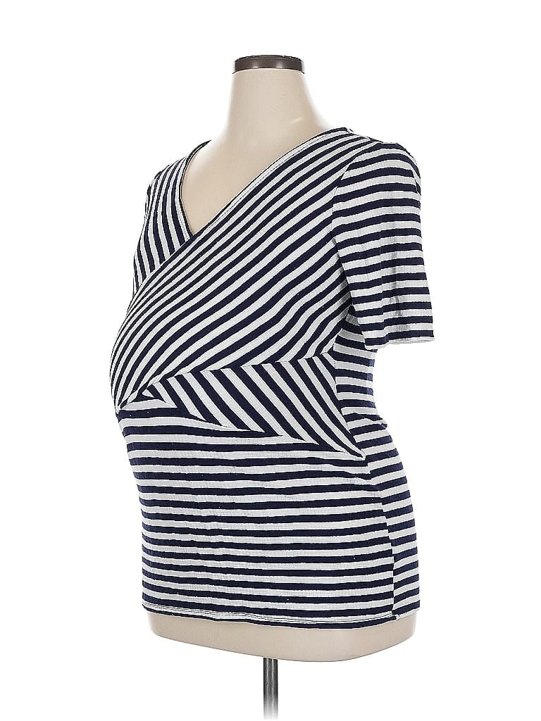 Motherhood Blue Short Sleeve Top Size XL - photo 1