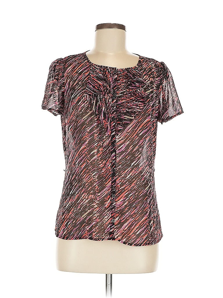 Click to view more detailed imagery on our partner's website Pre-owned East5th Short Sleeve Blouse In Brown