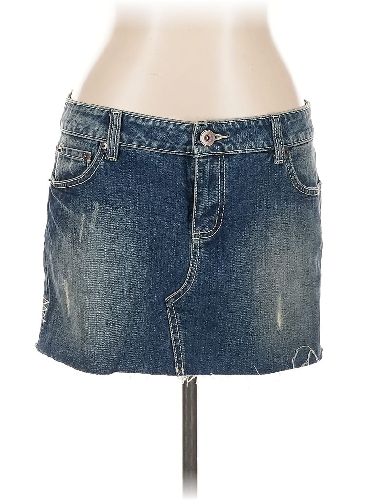 Pre-owned So Wear It Declare It Denim Skirt In Blue