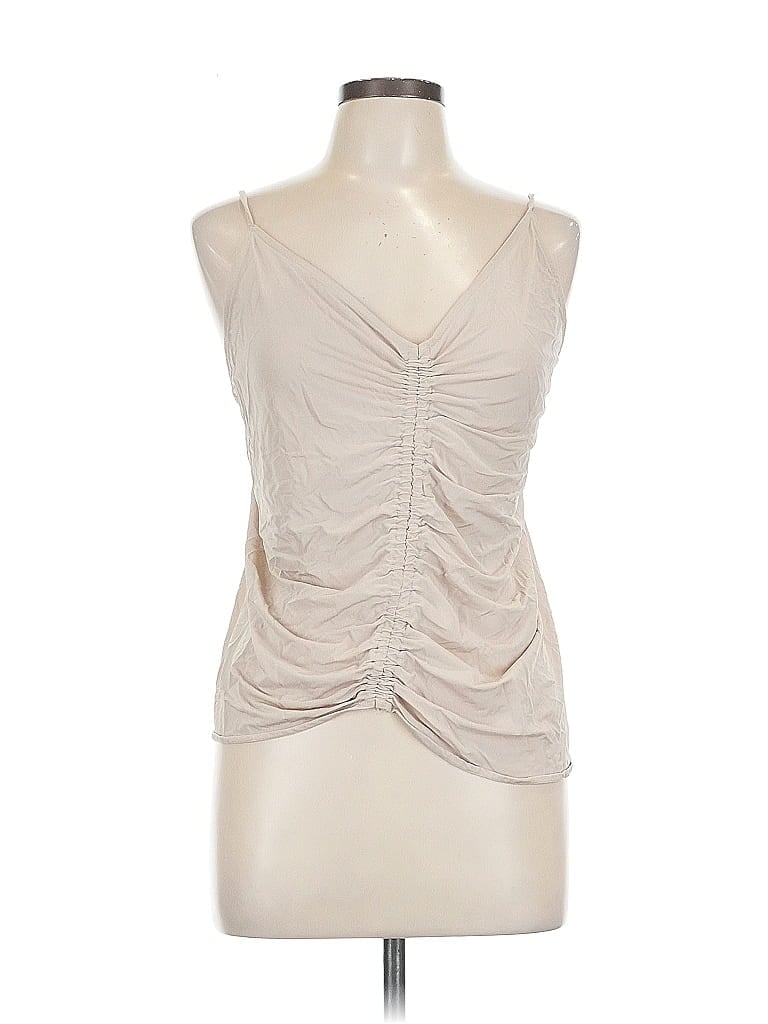 Pre-owned H&m Sleeveless Blouse In Brown