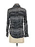 Rails 100% Rayon Metallic Gray Long Sleeve Blouse Size S - photo 2