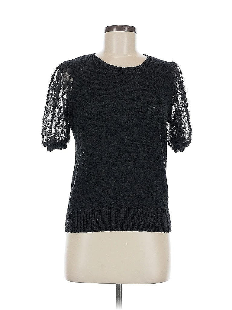 Pre-owned Blu Pepper Cardigan Sweater In Black