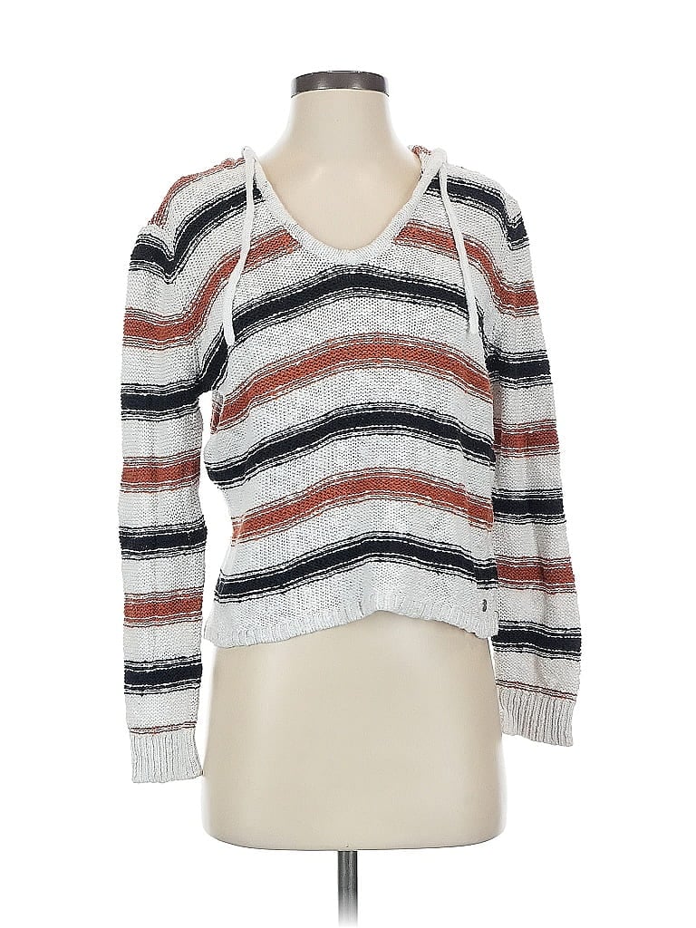 Pre-owned Roxy Pullover Sweater In White