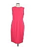 Jones Studio Solid Pink Cocktail Dress Size 10 - photo 1