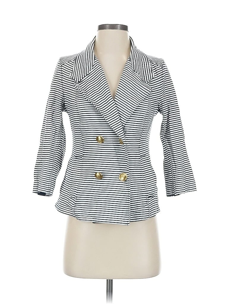 Pre-owned Cabi Blazer Jacket In Gray