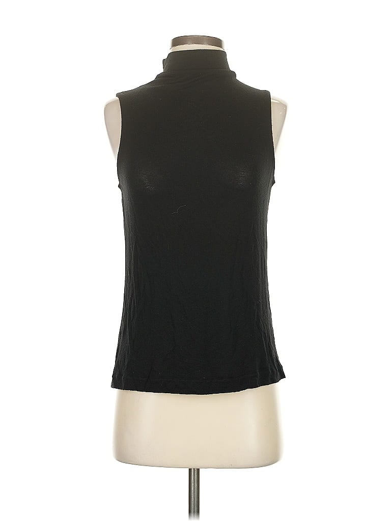 Pre-owned Vince Sleeveless Top Black High Neck Tops
