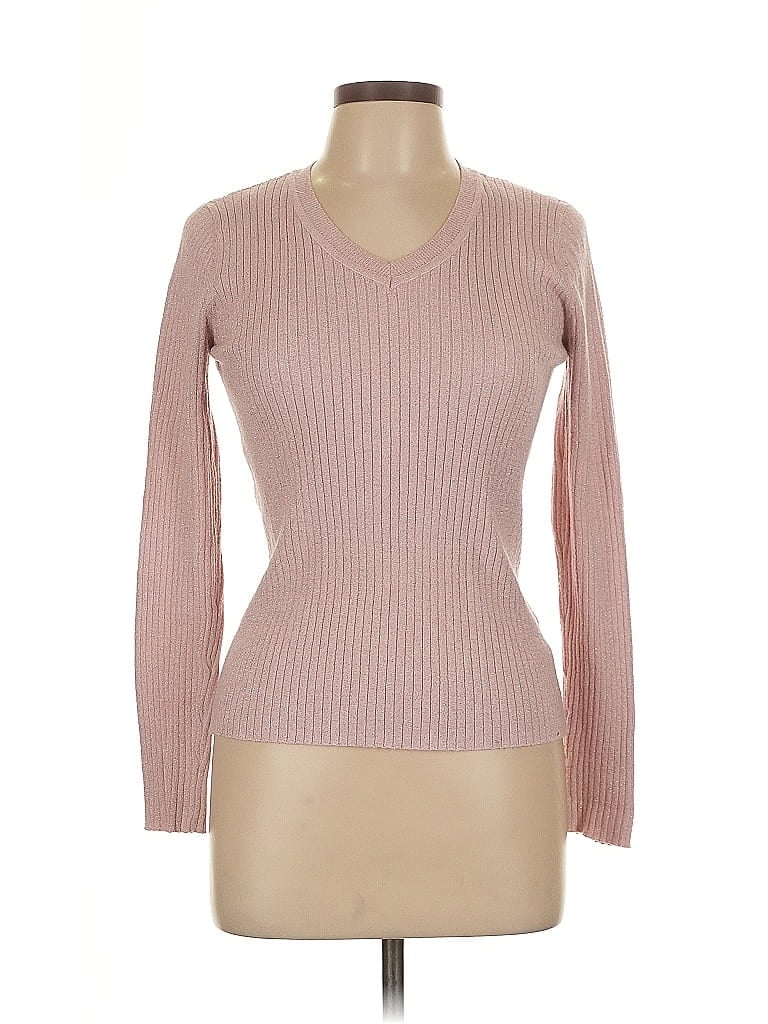 Pre-owned Nine West Pullover Sweater In Pink