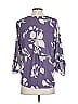 West Kei 100% Polyester Purple 3/4 Sleeve Blouse Size S - photo 3