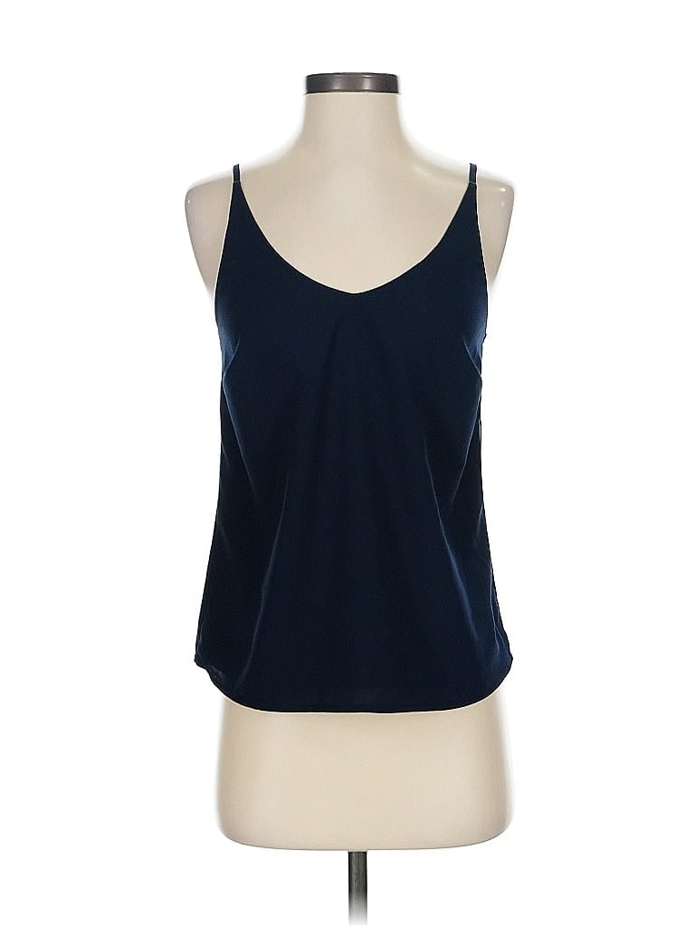 Pre-owned Banana Republic Factory Store Tank Top Blue Halter Neckline Tops
