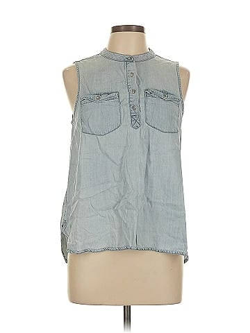 CALVIN KLEIN JEANS Sleeveless Button-Down Shirt (view 1)