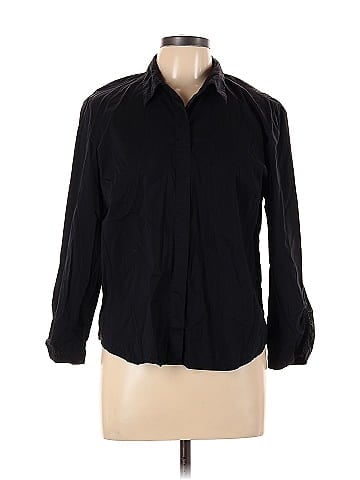 CALVIN KLEIN JEANS 3/4 Sleeve Button-Down Shirt (view 1)